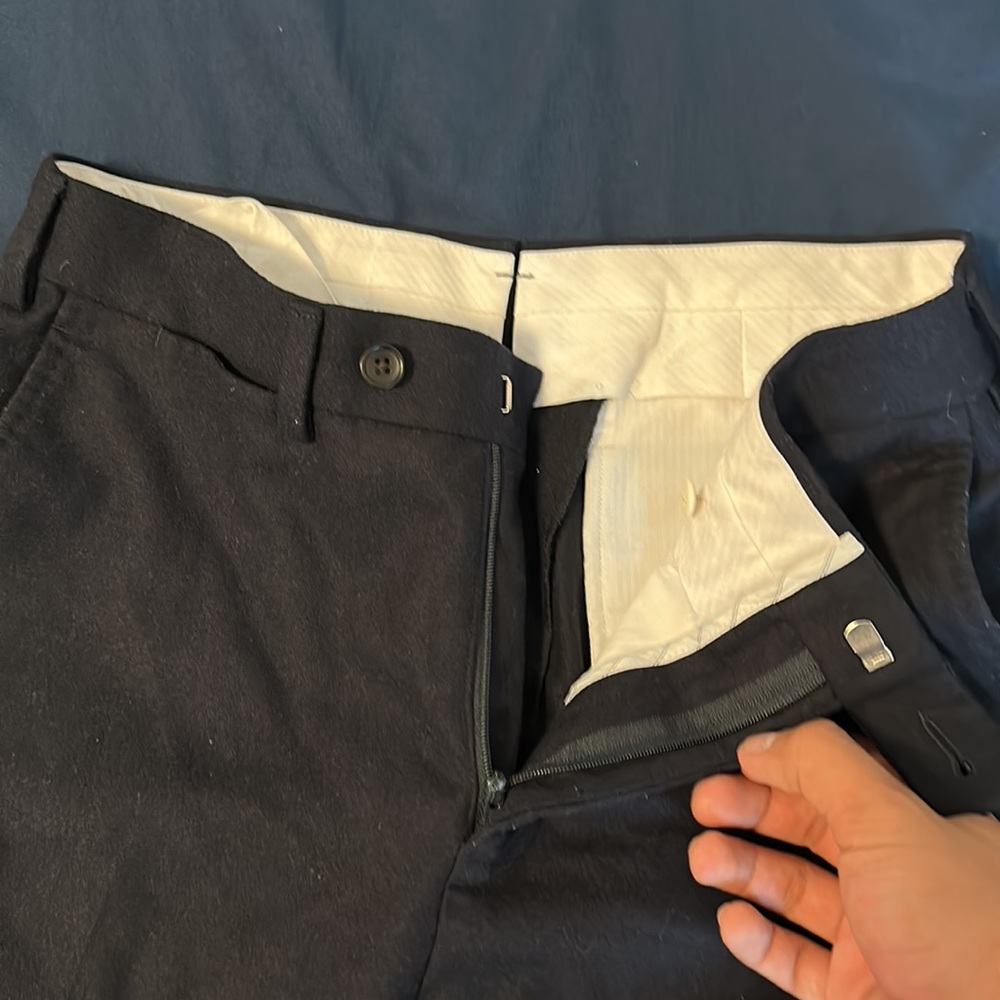 Suit supply navy trousers